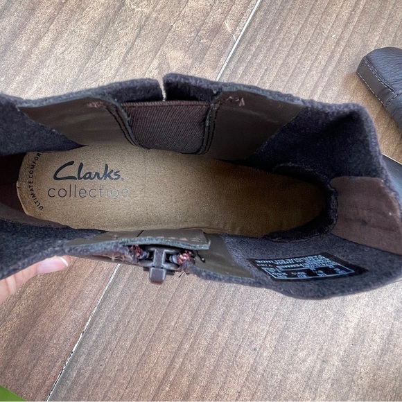 Clarks Collection Women's Boots Ankle Booties Camzin Loop Brown - Picture 7 of 7